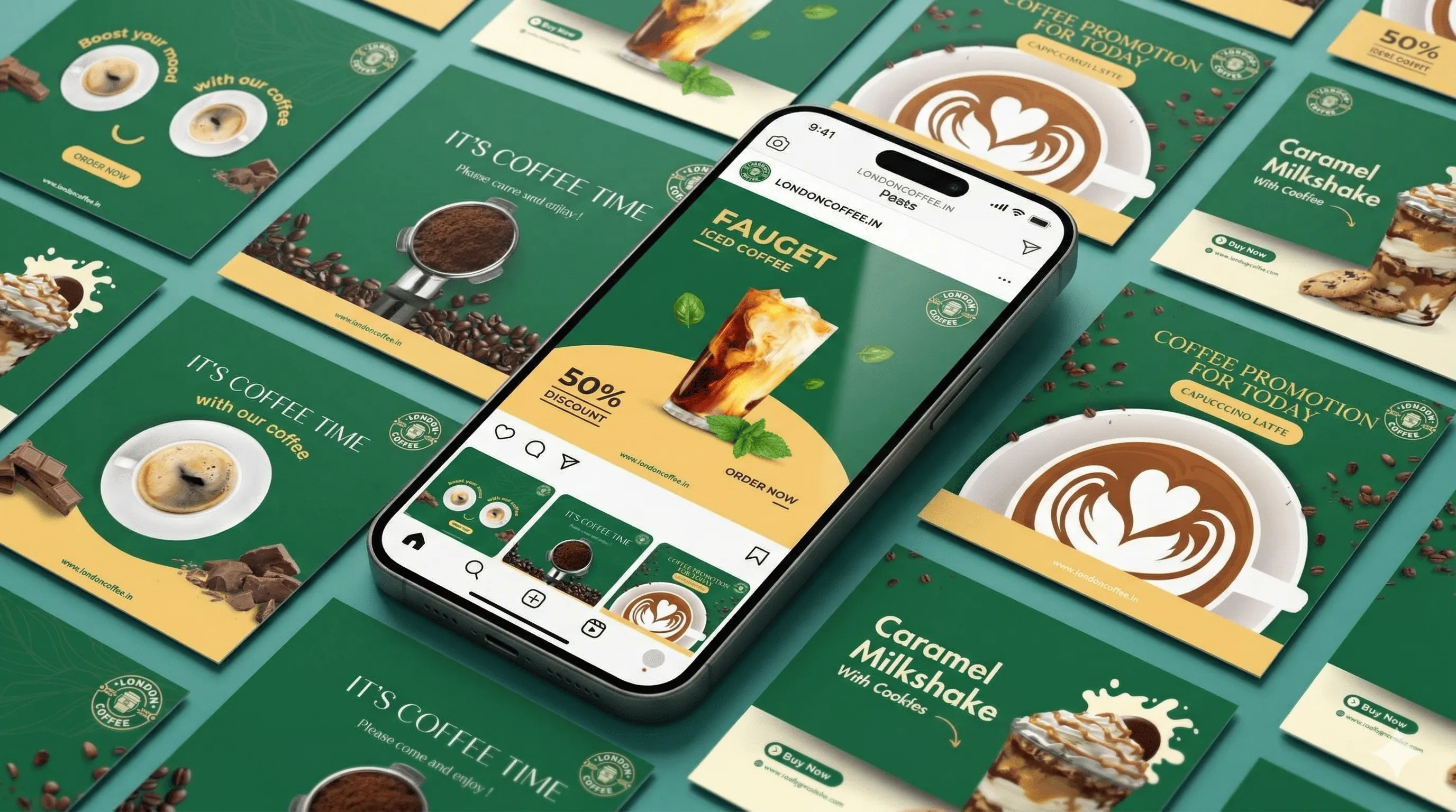 Social Media Design for Premium Brew Experience